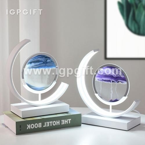 創意輕奢3D檯燈沙漏