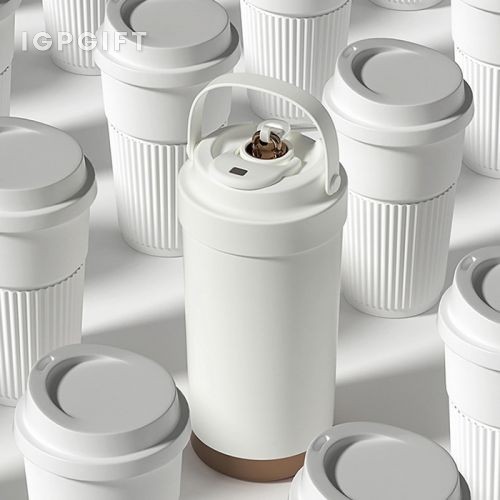 316不鏽鋼陶瓷內膽提手保溫杯