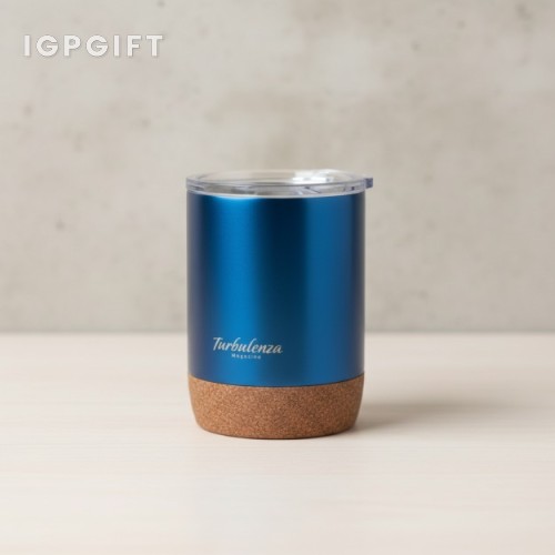 環保不銹鋼軟木真空咖啡杯