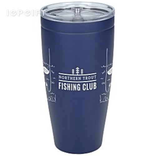 大容量真空保溫杯 - 魚型設計