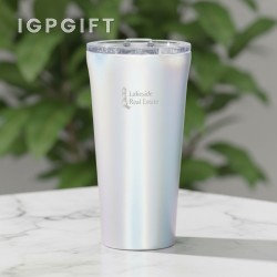 多功能真空保溫杯 - 16 盎司 - 彩虹漸變色 - 激光雕刻