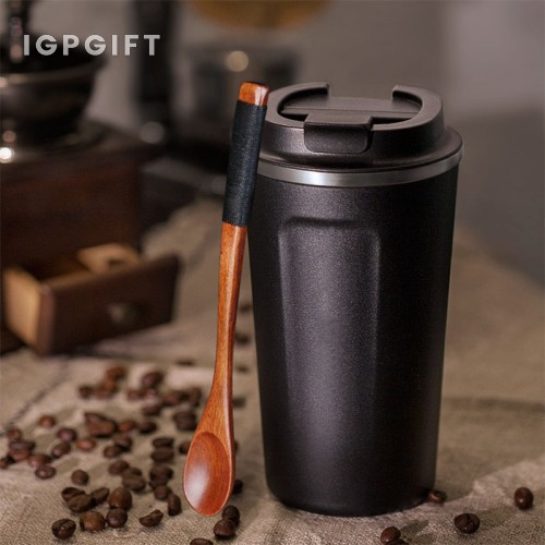 帶蓋不鏽鋼咖啡保溫杯