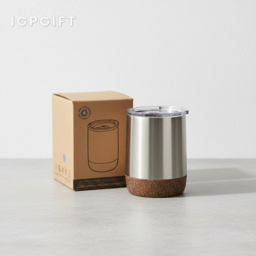 環保不銹鋼軟木真空咖啡杯