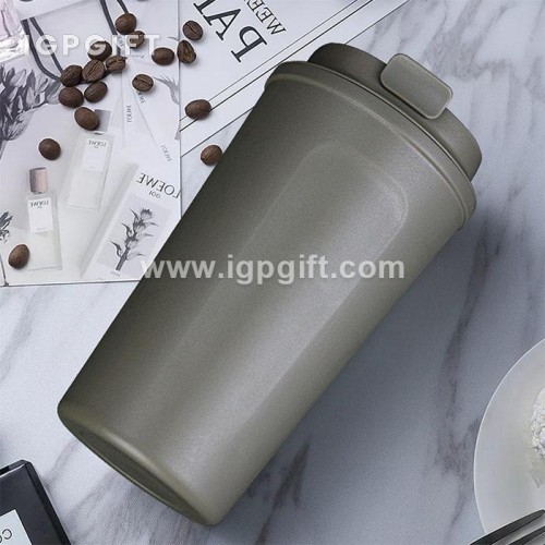 帶蓋不鏽鋼咖啡保溫杯