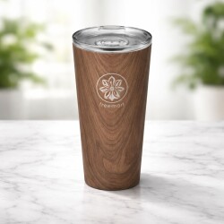 木紋真空保溫杯 - 16 oz