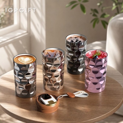 輕奢星願觸控溫顯保溫咖啡杯