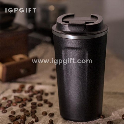 帶蓋不鏽鋼咖啡保溫杯