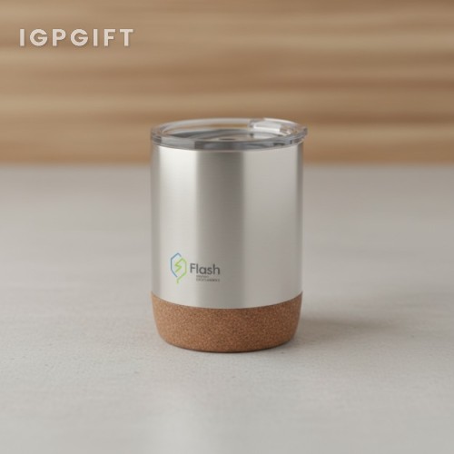 環保不銹鋼軟木真空咖啡杯