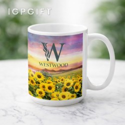 大容量全彩陶瓷咖啡杯