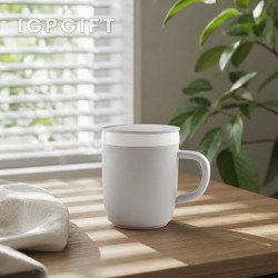 彩釉陶瓷吸管杯