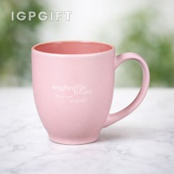 柔和色調陶瓷咖啡杯-激光雕刻