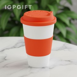 矽膠蓋防燙陶瓷杯