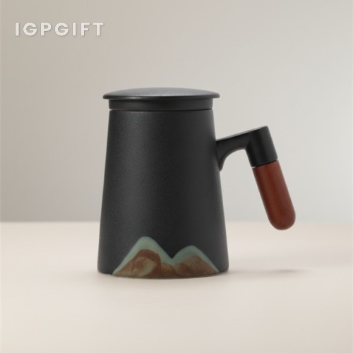 遠山茶水過濾泡茶杯