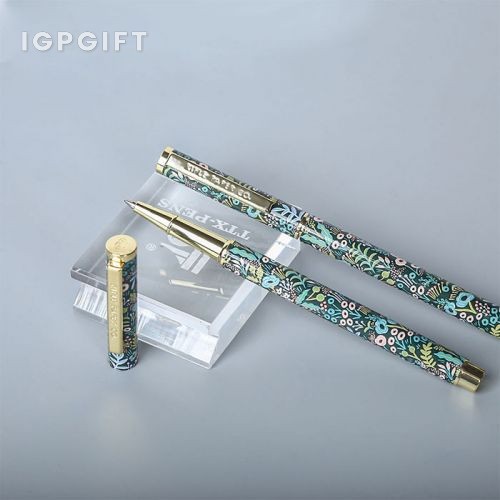 創意花紋金屬廣告筆