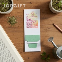 植物形狀香草書簽 - 花盆設計