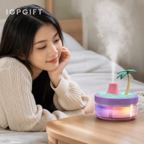 創意景觀七彩氛圍燈加濕器