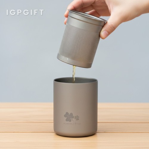 便攜式鈦合金茶具套裝350ml