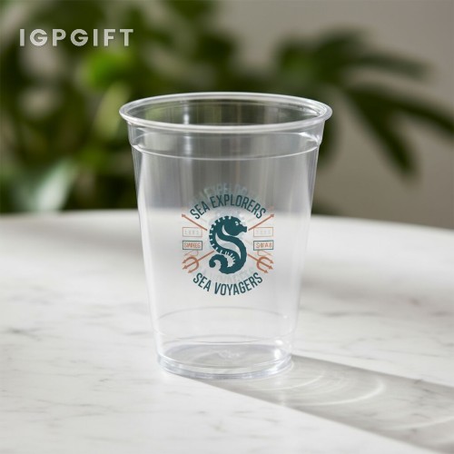 透明水晶杯 - 16盎司 - 小批量 - 全彩打印