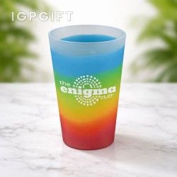 多彩矽膠啤酒杯 - 16盎司