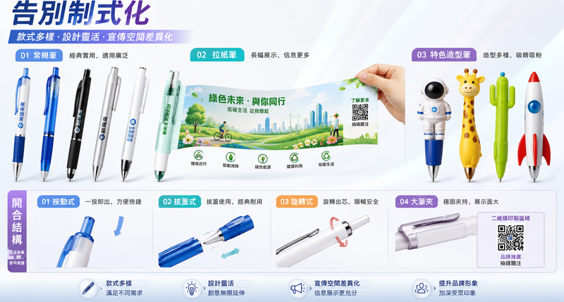 企業訂製廣告筆｜高CP值百搭商務宣傳禮品首選