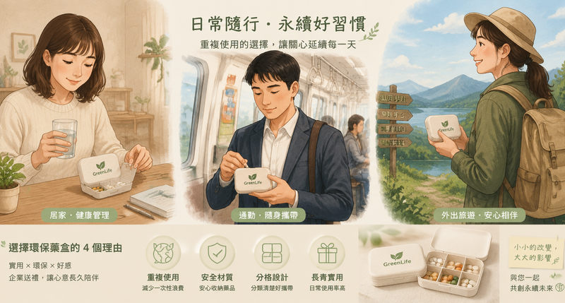 環保藥盒禮品新趨勢，可降解與竹木質感設計