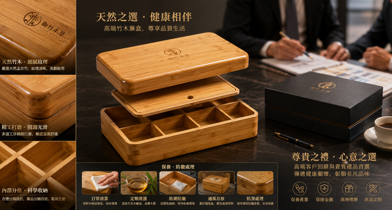 環保藥盒禮品新趨勢，可降解與竹木質感設計