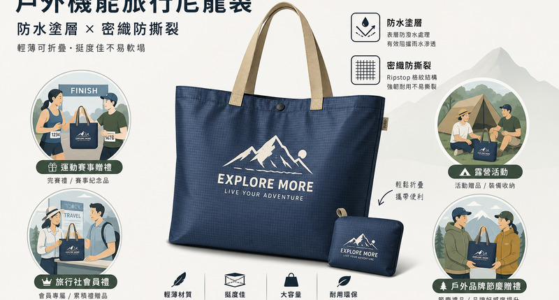 旅行尼龍袋戶外禮品選品，防水防撕裂面料解析