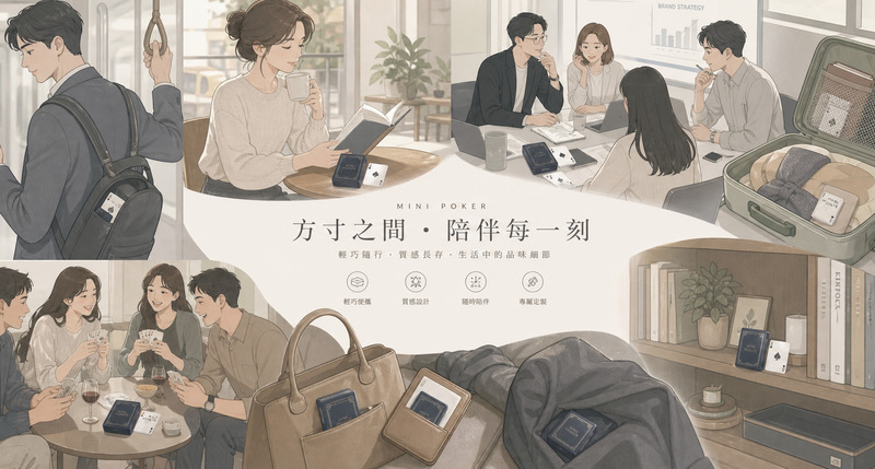 口袋微型品牌名片,迷你撲克禮品實現長效曝光