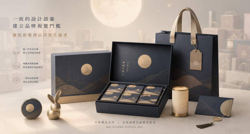 系列化中秋禮品設計,以年年可集養成用戶長期習慣